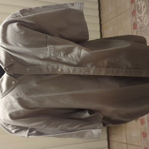 A grey ombre button down men's shirt